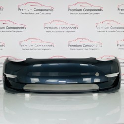 Tesla Model 3 Front Bumper Genuine Blue 1530704-03-f | 2017 - 2023 [as8]