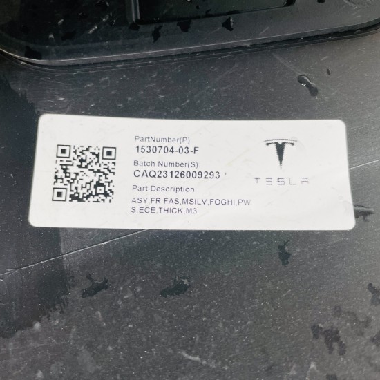 Tesla Model 3 Front Bumper Genuine Blue 1530704-03-f | 2017 - 2023 [as8]