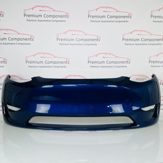 Tesla Model Y Front Bumper Genuine Blue 1487994-00-a  | 2020-2024 [Bb36]