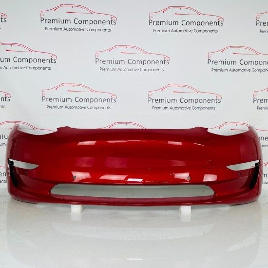 Tesla Model 3 Front Bumper Genuine Red 108416800f | 2017-2023 [Bd43]