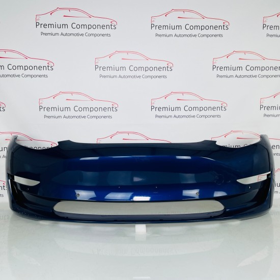 Tesla Model 3 Front Bumper Genuine Blue 108416800d | 2017-2022 [Be36]