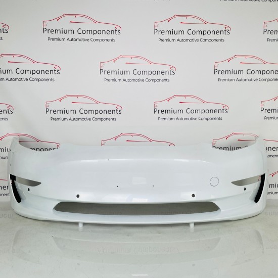 Tesla Model 3 Front Bumper Genuine White 1530700-04-b | 2017-2022 [Be41]