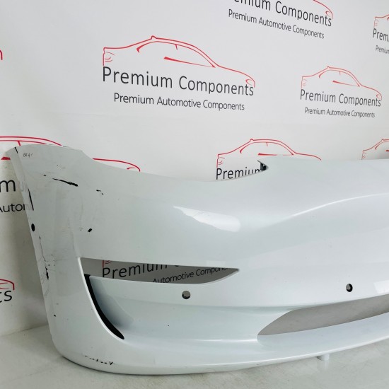 Tesla Model 3 Front Bumper Genuine White 1530700-04-b | 2017-2022 [Be41]