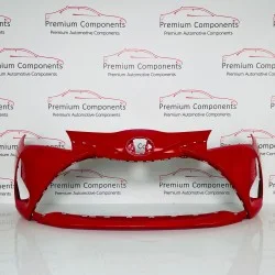 Toyota Yaris Front Bumper Genuine Red Mk3 Face Lift 2017 - 2020 [ad14]