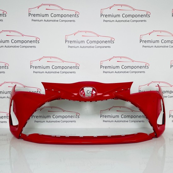 Toyota Yaris Front Bumper Genuine Red Mk3 Face Lift 2017 - 2020 [ad14]