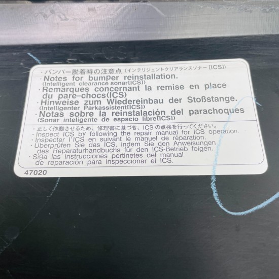 Toyota C-hr Front Bumper Genuine Black Face Lift  2019 – 2023 [ap67]