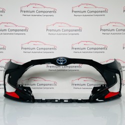 Toyota Yaris Front Bumper Skin Genuine Black Mk4 Hybrid 2020 - 2023 [u27]