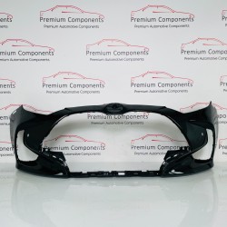 Toyota Yaris Front Bumper Genuine Black Mk4 Hybrid With Pdc 2020 - 2023 [am54]