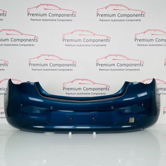 Vauxhall Corsa E Rear Bumper In Blue 2014 - 2018 [aj19]