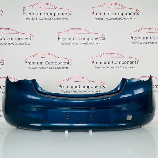 Vauxhall Corsa E Rear Bumper Genuine Blue 2014 - 2018 [aj98]