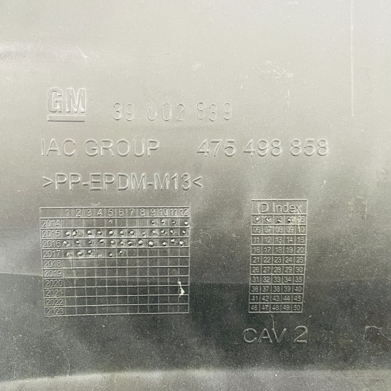 Vauxhall Corsa E Rear Bumper Genuine Blue Mk4 With Pdc Holes 2014 - 2019 [aj19]