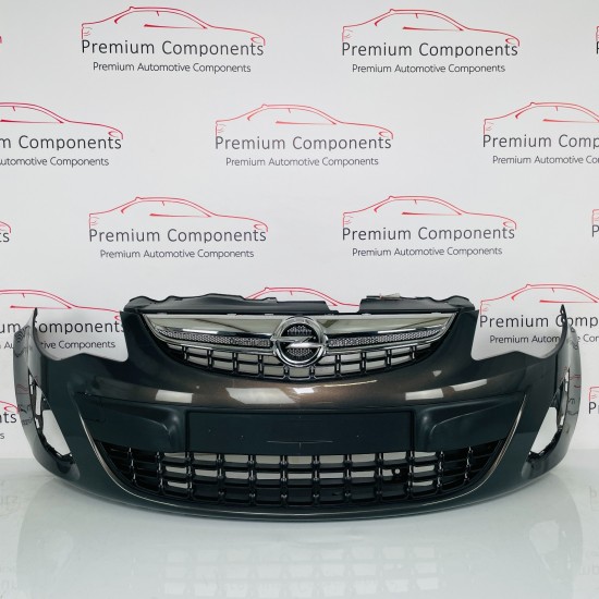 Vauxhall Corsa D Front Bumper Mk3 Genuine Grey With Trim 2011 - 2014 [ao131]
