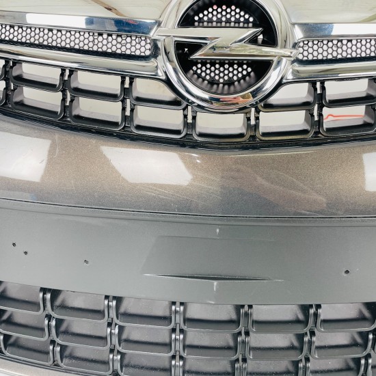 Vauxhall Corsa D Front Bumper Mk3 Genuine Grey With Trim 2011 - 2014 [ao131]
