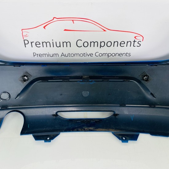 Vauxhall Corsa F Rear Bumper Genuine Blue With Pdc 2019 - 2023 [ap80]