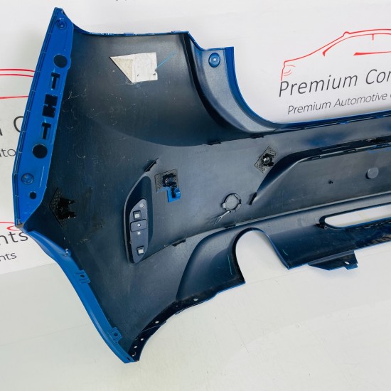 Vauxhall Corsa F Rear Bumper Genuine Blue With Pdc 2019 - 2023 [ap80]
