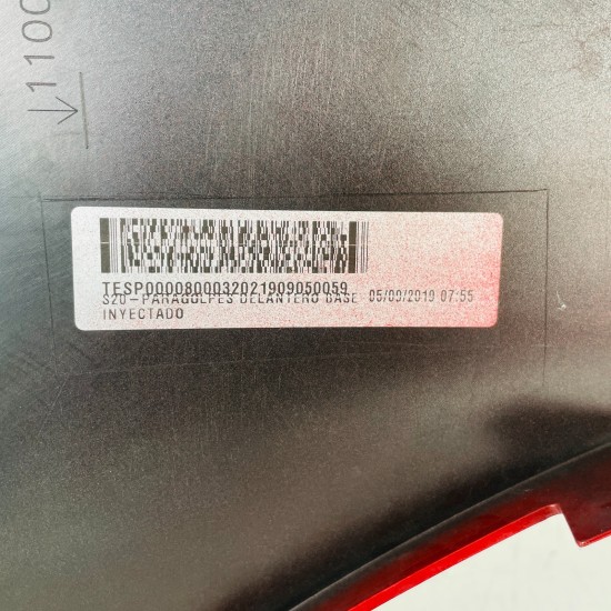 Vauxhall Corsa F Front Bumper Genuine Red 9830280980 / 2019 - 2023 [ar33]