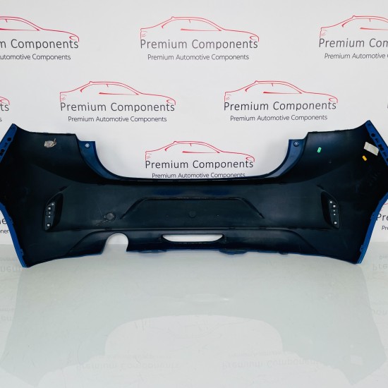 Vauxhall Corsa F Rear Bumper Genuine Blue 2019 - 2023 [am8]