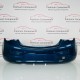 Vauxhall Corsa E Rear Bumper Genuine Blue Mk4 With Pdc Holes 2014 - 2019 [aj19]