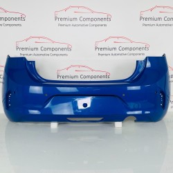 Vauxhall Corsa F Rear Bumper Genuine Blue With Pdc 2019 - 2023 [ap80]