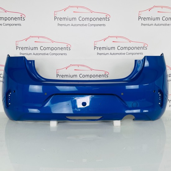 Vauxhall Corsa F Rear Bumper Genuine Blue With Pdc 2019 - 2023 [ap80]