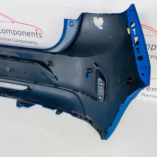 Vauxhall Corsa F Rear Bumper Genuine Blue With Pdc 2019 - 2023 [ap80]