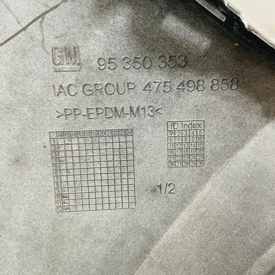 Vauxhall Mokka Front Bumper J13 Genuine Grey 95350353 / 2012 - 2016 [ar2]