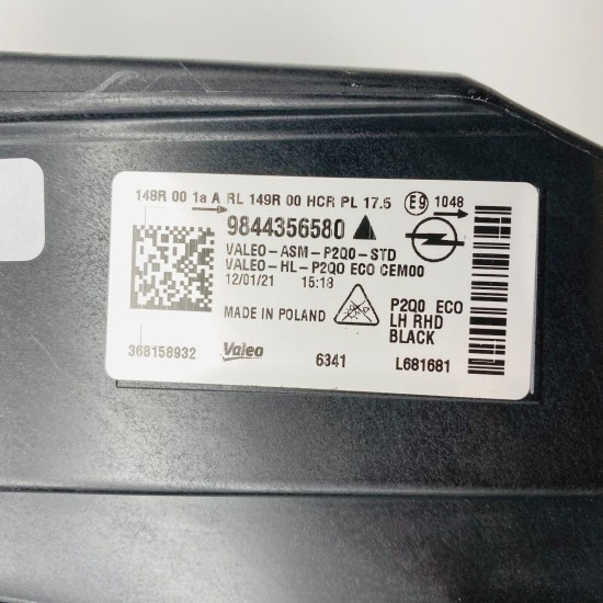 Vauxhall Mokka Headlight Genuine Mk2 B Led Left Passenger Side 2020 - 2023 [hl20