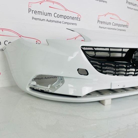 Vauxhall Corsa E Front Bumper Genuine White Mk4 39003567 | 2014 - 2019 [au35]