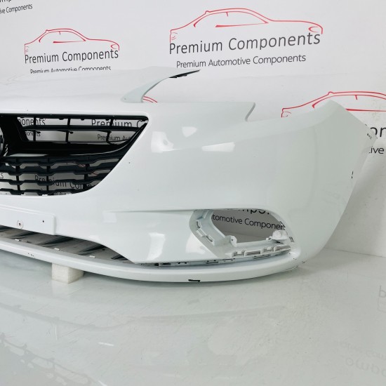 Vauxhall Corsa E Front Bumper Genuine White Mk4 39003567 | 2014 - 2019 [au35]
