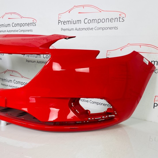 Vauxhall Corsa E Front Bumper Se Mk4 Genuine Red 39003567 | 2014 - 2019 [au52]