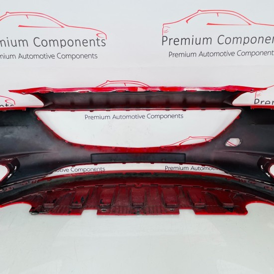 Vauxhall Corsa E Front Bumper Se Mk4 Genuine Red 39003567 | 2014 - 2019 [au52]
