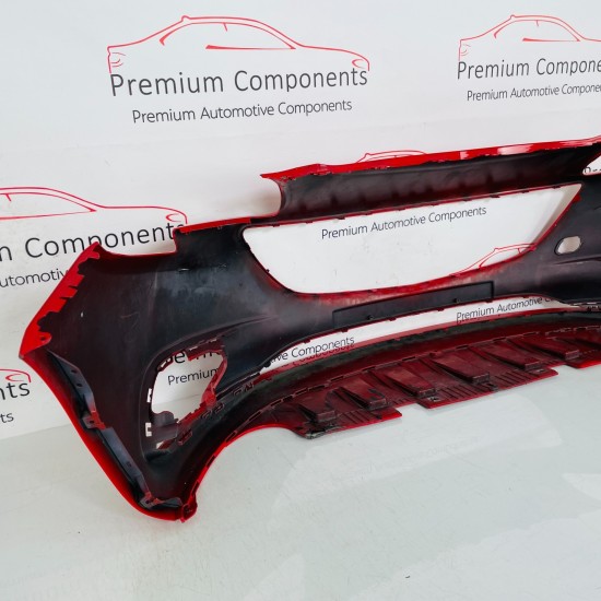 Vauxhall Corsa E Front Bumper Se Mk4 Genuine Red 39003567 | 2014 - 2019 [au52]