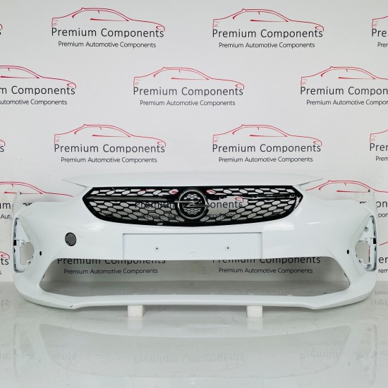 Vauxhall Corsa F Front Bumper Sri Genuine White 475498858 | 2019-2022 [aw68]
