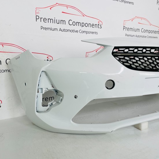 Vauxhall Corsa F Front Bumper Sri Genuine White 475498858 | 2019-2022 [aw68]
