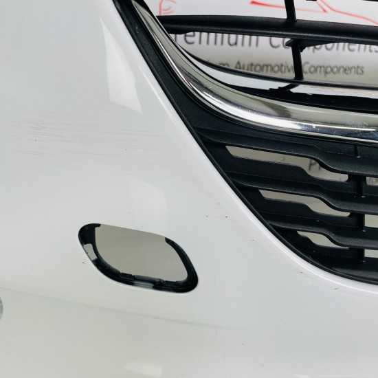 Vauxhall Corsa E Front Bumper Mk4 Genuine White 39003567 | 2014-2019 [aw145]