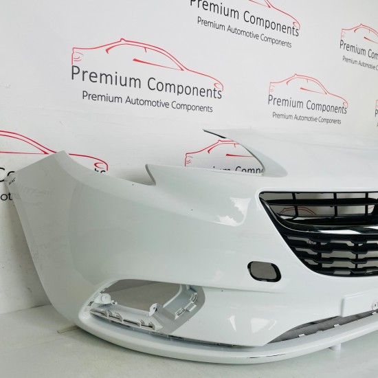 Vauxhall Corsa E Front Bumper Mk4 Genuine White 39003567 | 2014-2019 [aw145]