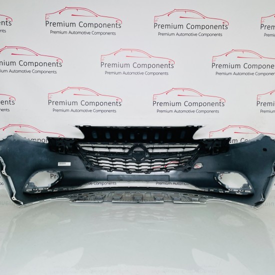Vauxhall Corsa E Front Bumper Mk4 Genuine White 39003567 | 2014-2019 [aw145]