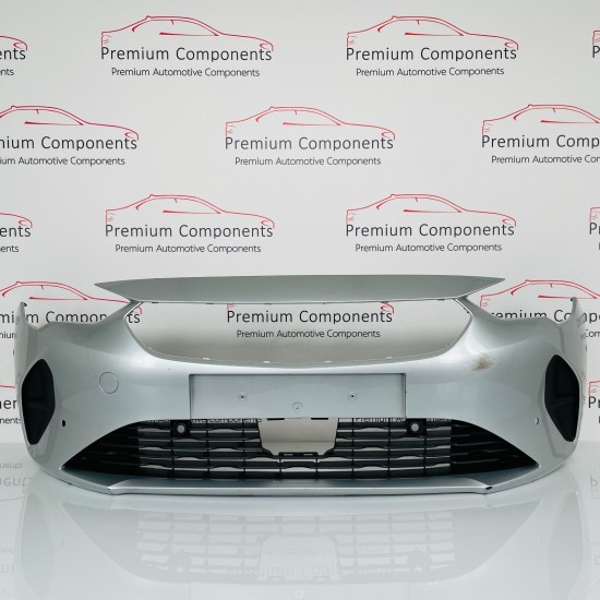 Vauxhall Corsa F Front Bumper  With Grill Genuine Silver 2019 - 2022 [aa29]