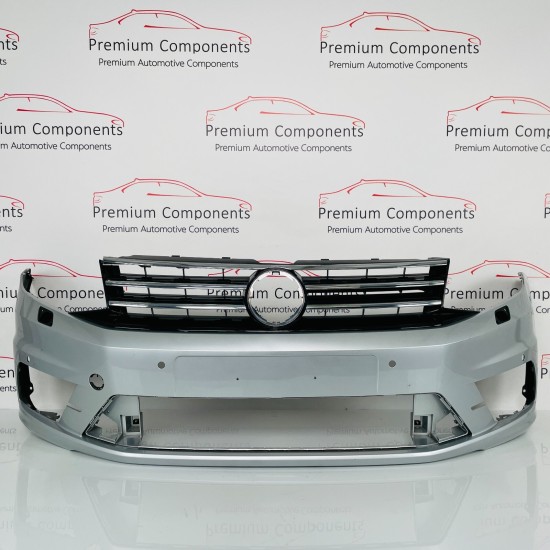 VW Caddy Highline Front Bumper Skin Genuine Silver with Grille 2015 - 2020 [AJ8]