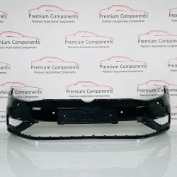 Volkswagen VW Golf Front Bumper Skin Black Mk7.5 Face Lift Se 2017 – 2020 [af46]