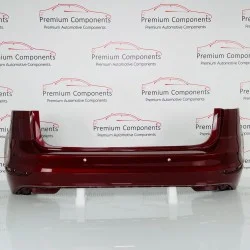 VW Golf Sv Sportsvan Rear Bumper Genuine Red -no Reapairs - 2017 - 2021 [ak40]