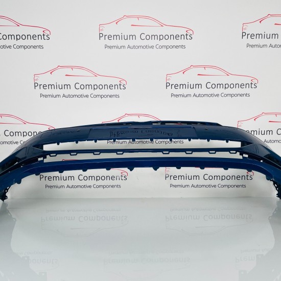 VW Polo Front Bumper Genuine Blue Mk6 Se With Pdc 2017 - 2022 [ac1]