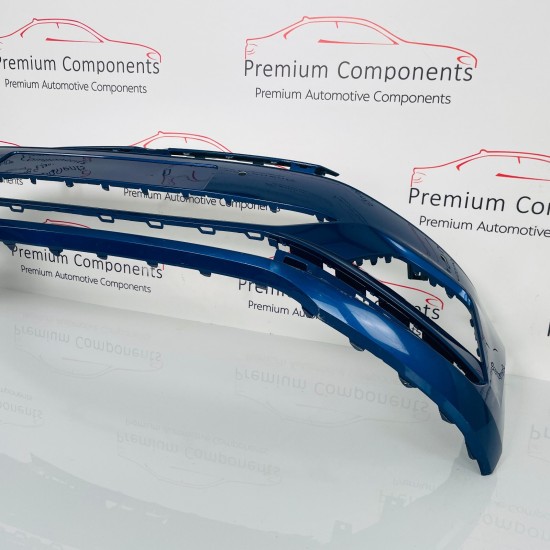 VW Polo Front Bumper Genuine Blue Mk6 Se With Pdc 2017 - 2022 [ac1]