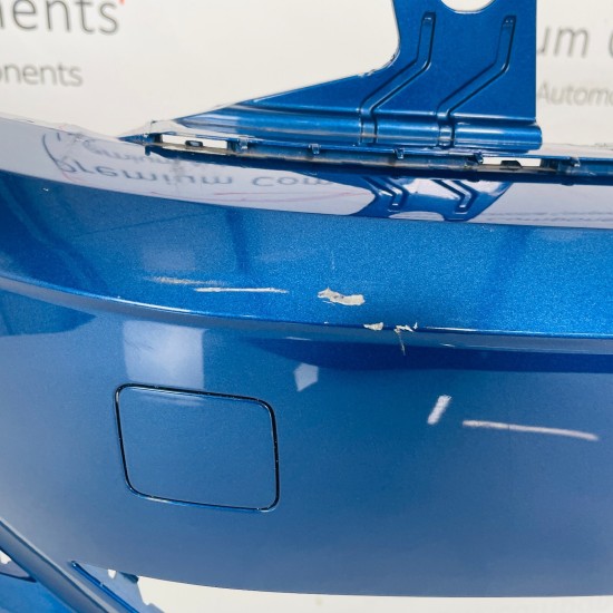 VW Polo Front Bumper Genuine Blue Mk6 Se With Pdc 2017 - 2022 [ac1]
