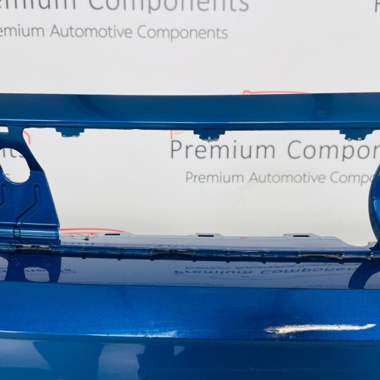VW Polo Front Bumper Genuine Blue Mk6 Se With Pdc 2017 - 2022 [ac1]