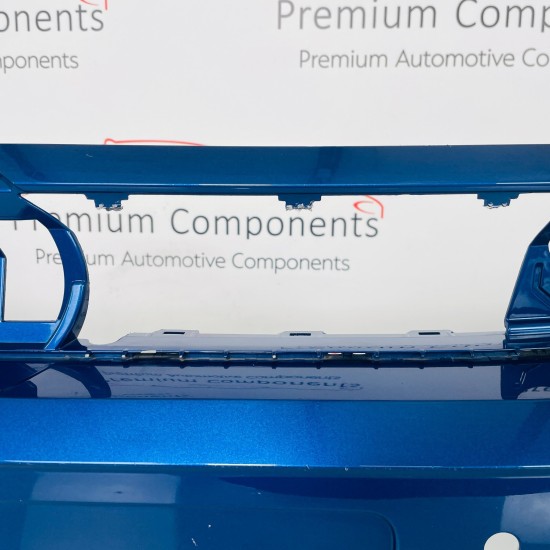 VW Polo Front Bumper Genuine Blue Mk6 Se With Pdc 2017 - 2022 [ac1]