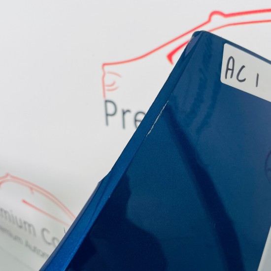 VW Polo Front Bumper Genuine Blue Mk6 Se With Pdc 2017 - 2022 [ac1]