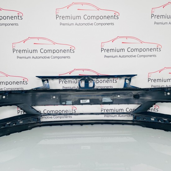 VW Polo Front Bumper Genuine Blue Mk6 Se With Pdc 2017 - 2022 [ac1]