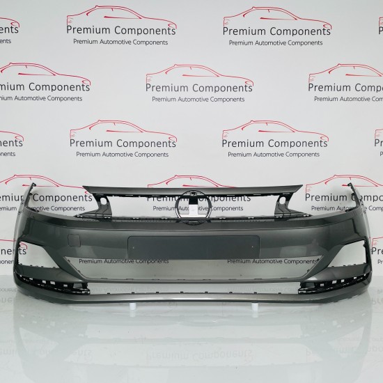 VW Polo Front Bumper Genuine Grey Mk6 Se With Pdc 2017 - 2022 [al36]