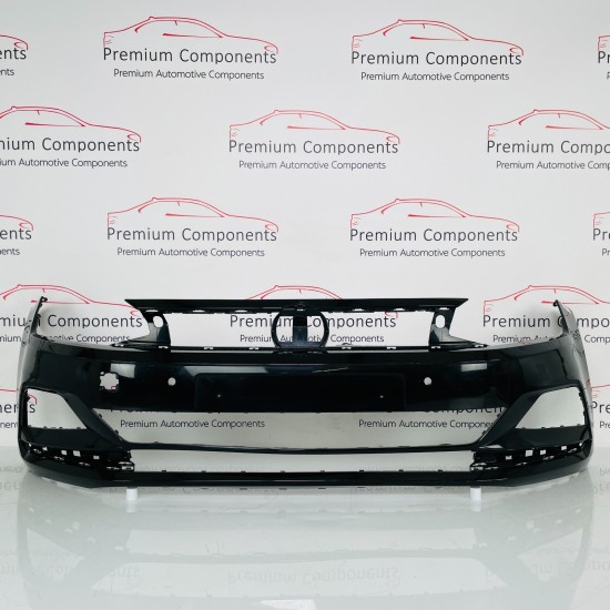VW Polo Front Bumper Genuine Black Mk6 Se With Pdc 2017 - 2022 [an65]